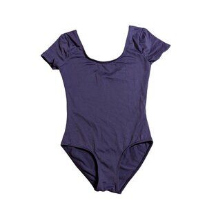 Ballet Rosa Leotard Haline Purple Short Sleeve Dance Recital Girls Size 12A